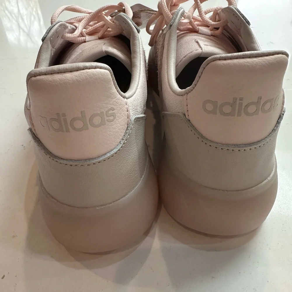Adidas Women's Soft Pink Sneakers - Picture 4 of 6